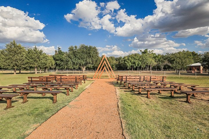 The Avenue - Rustic ceremony area